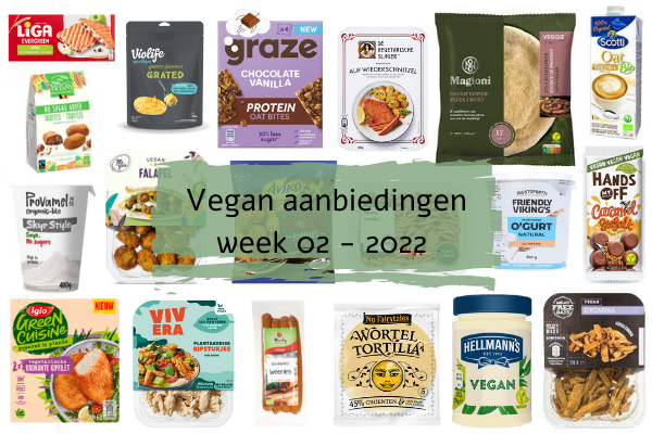 Vegan aanbiedingen week 02 - 2022