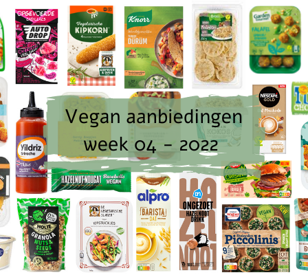 Vegan aanbiedingen week 04 - 2022