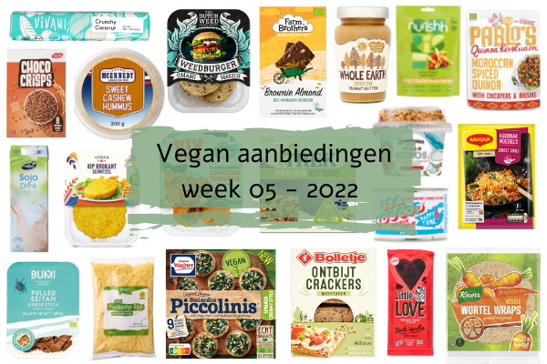 Vegan aanbiedingen week 05 - 2022