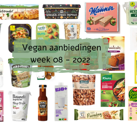 Vegan aanbiedingen week 08 - 2022