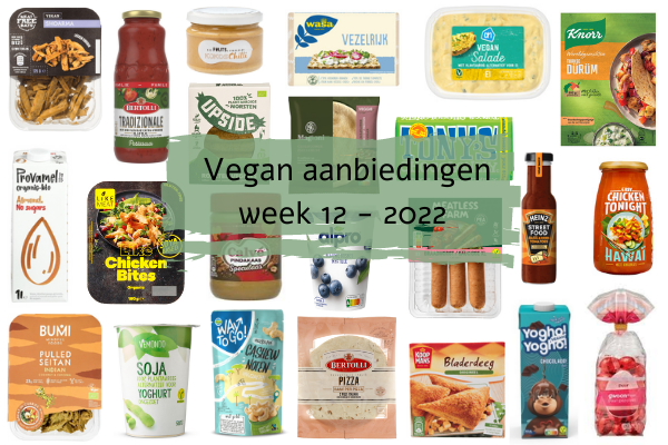 Vegan aanbiedingen week 12 - 2022