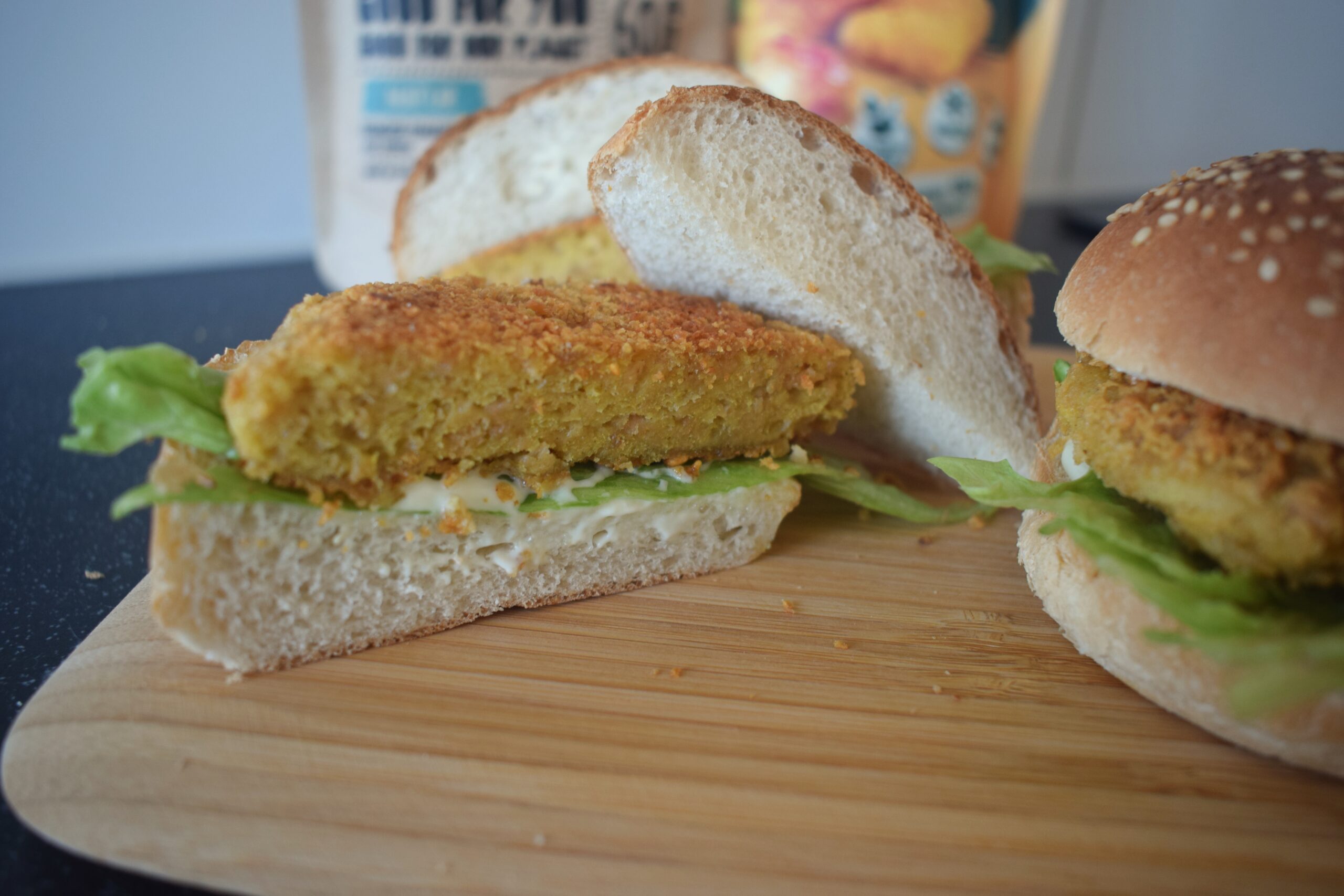 Vegan crispy chicken burger Bonusvegan