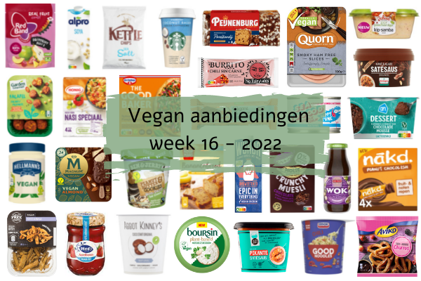 Vegan aanbiedingen week 16 - 2022