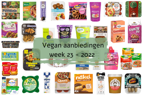 Vegan aanbiedingen week 23 - 2022