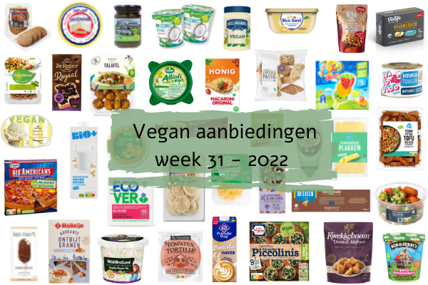 Vegan aanbiedingen week 31 - 2022