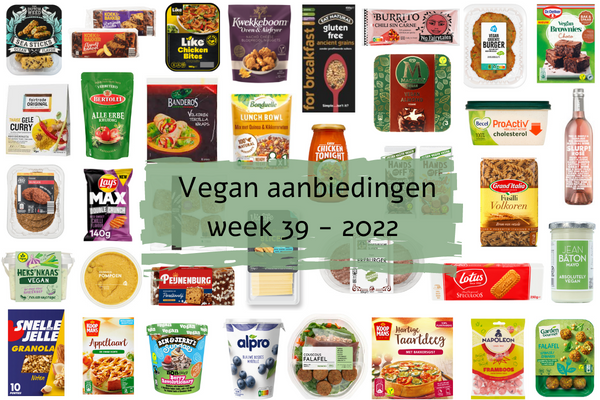 Vegan aanbiedingen week 39 -2022