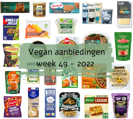 Vegan aanbiedingen week 49 - 2022