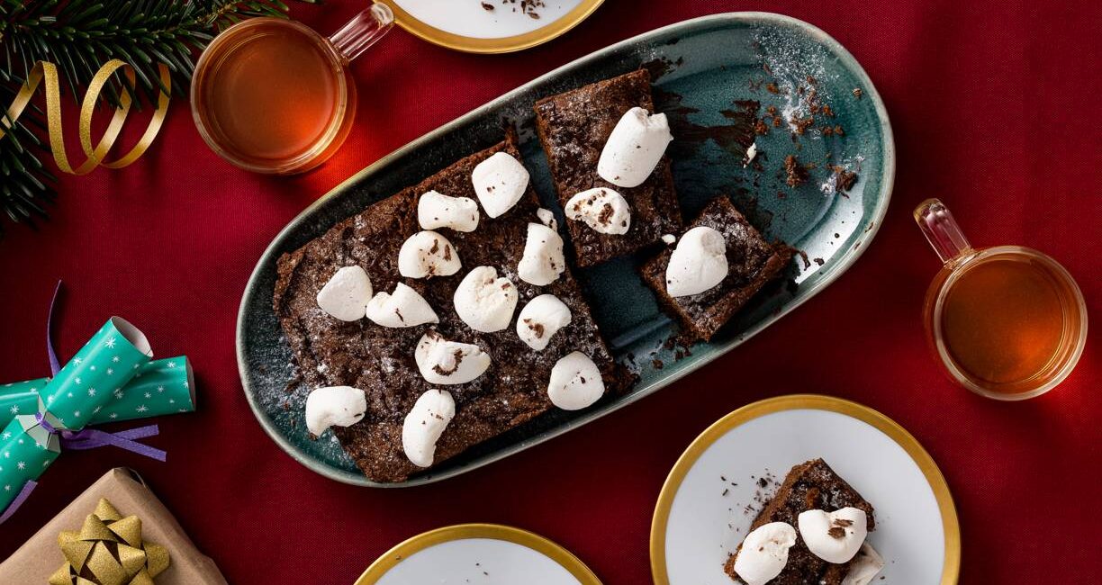 Vegan brownie met marshmallows van Judith van Bonusvegan