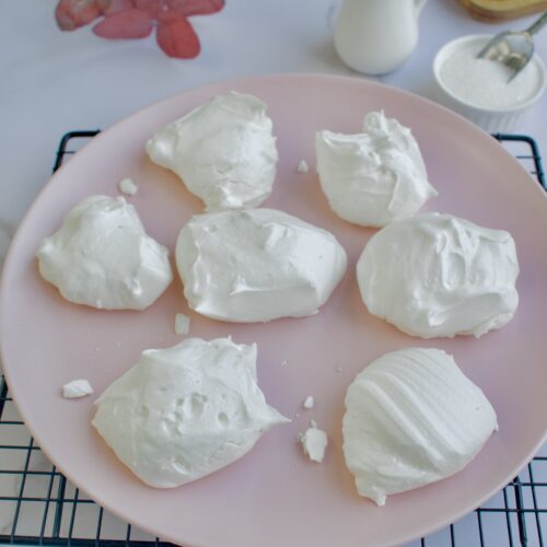 Vegan vanille merengues aquafaba
