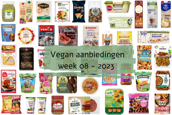 Vegan aanbiedingen week 08 - 2023