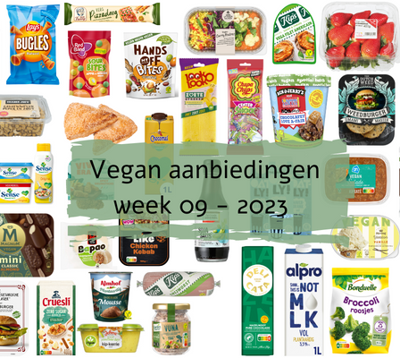 Vegan aanbiedingen week 09 - 2023