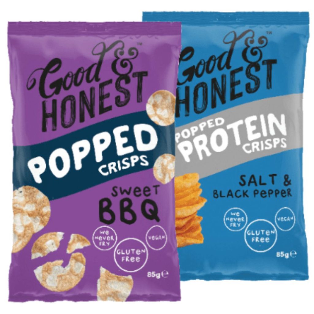 Aldi Good & Honest protein popped crisps vegan