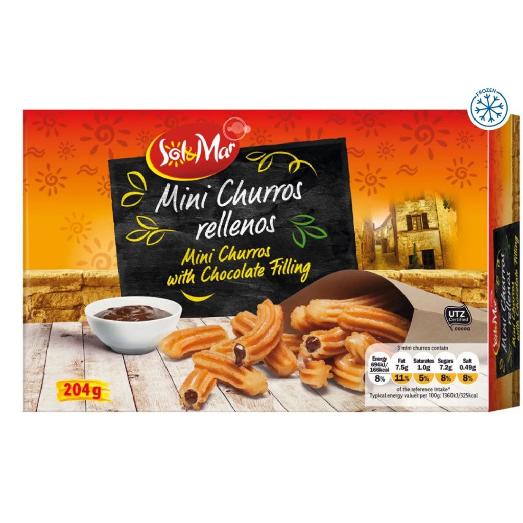 Lidl Sol & Mar Mini Churros Chocolade vegan