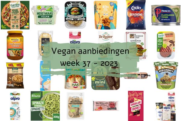 Vegan aanbiedingen week 37 - 2023