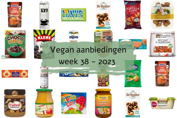 Vegan aanbiedingen week 38 - 2023