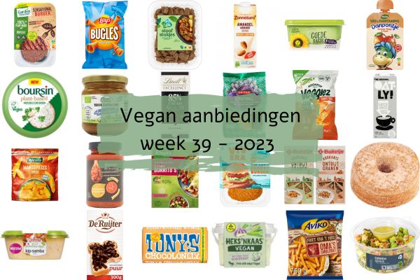 Vegan aanbiedingen week 39 - 2023