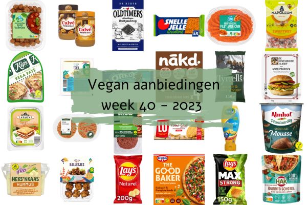 Vegan aanbiedingen week 40 - 2023