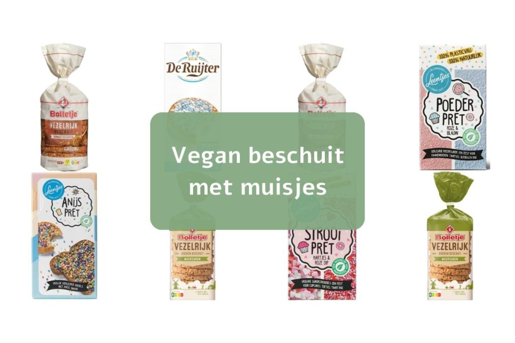 Vegan beschuit met muisjes