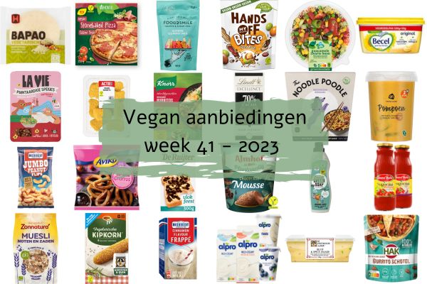 Vegan aanbiedingen week 41 - 2023