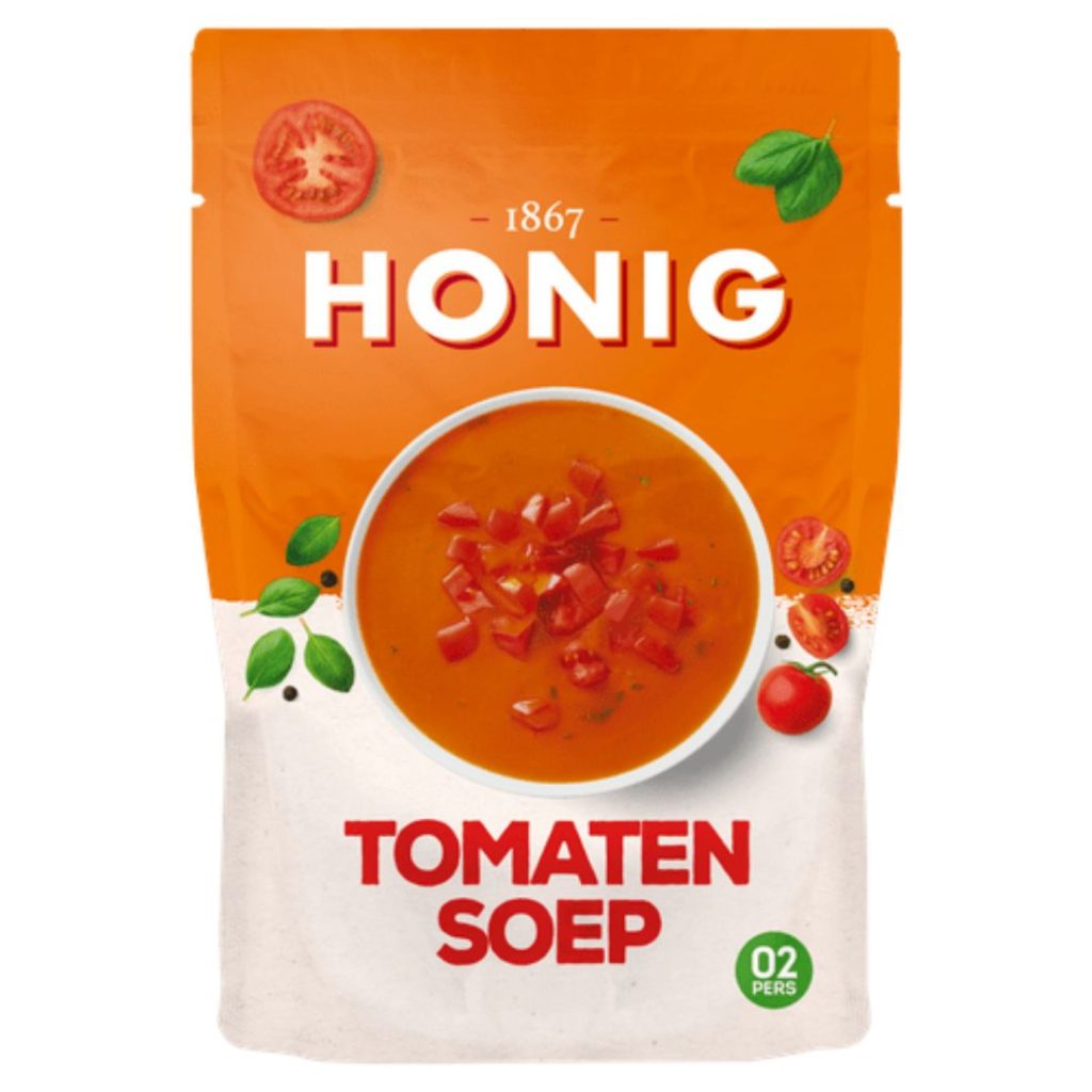 Honig Soep in zak tomaat