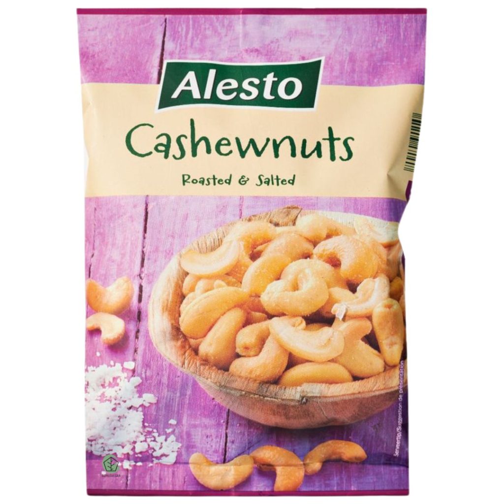 Lidl Alesto Cashewnoten 500 gram geroosterd en gezouten