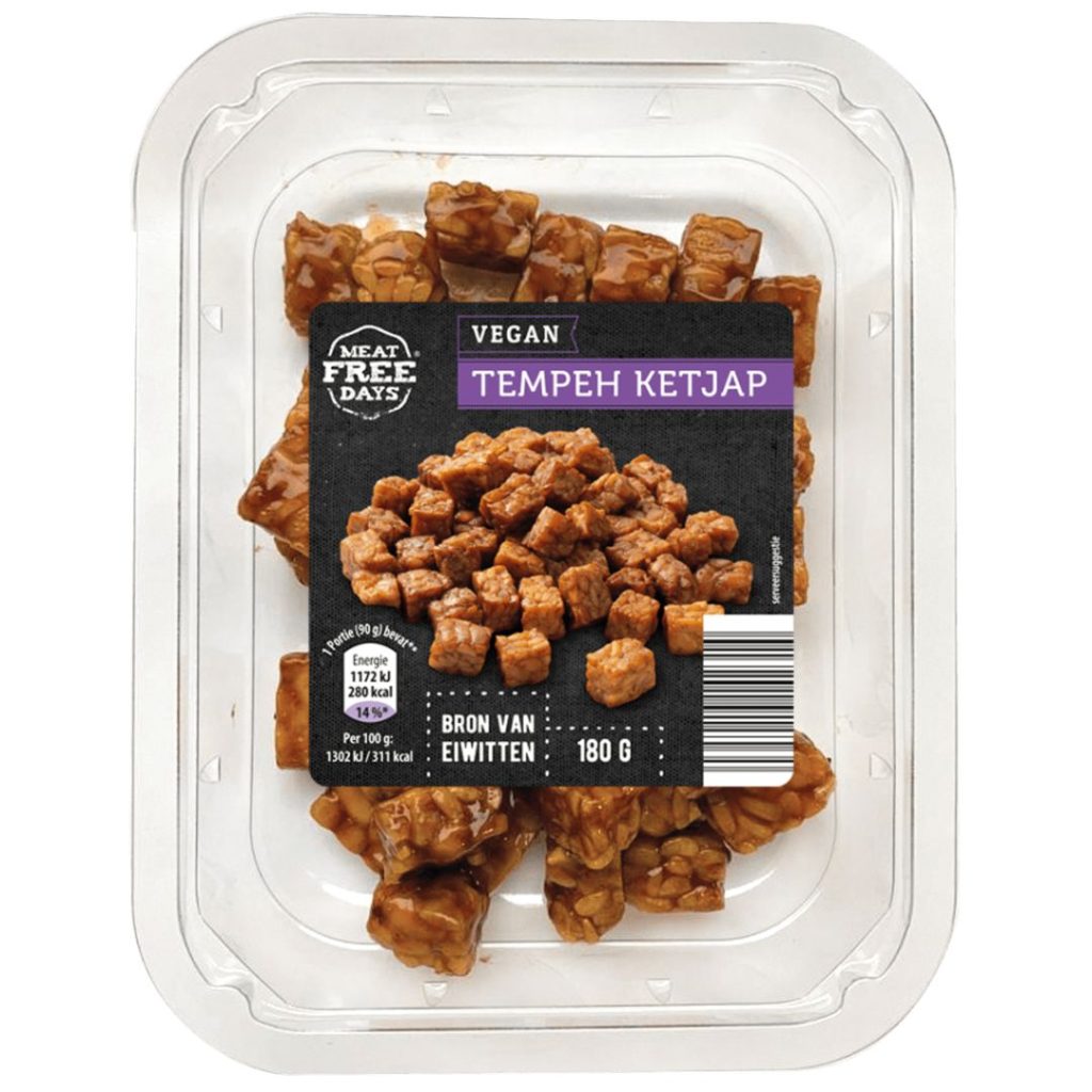 Aldi Meat Free Days vegan Tempeh blokjes