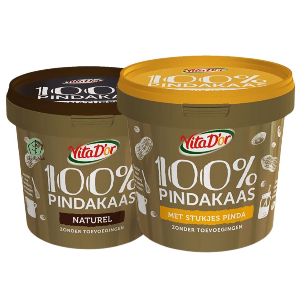 Lidl Vita D'dor 100% pindakaas mega emmer 1 kilo