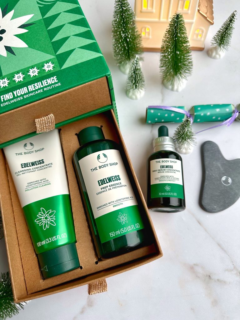 The Body Shop kerstcadeaus 2023 Find Your Resilience Edelweiss