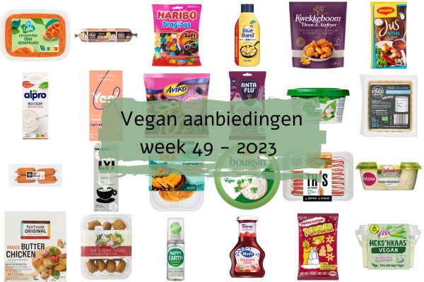 Vegan aanbiedingen week 49 - 2023