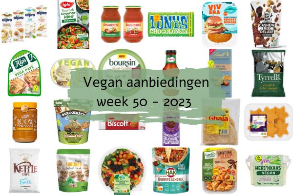 Vegan aanbiedingen week 50 - 2023