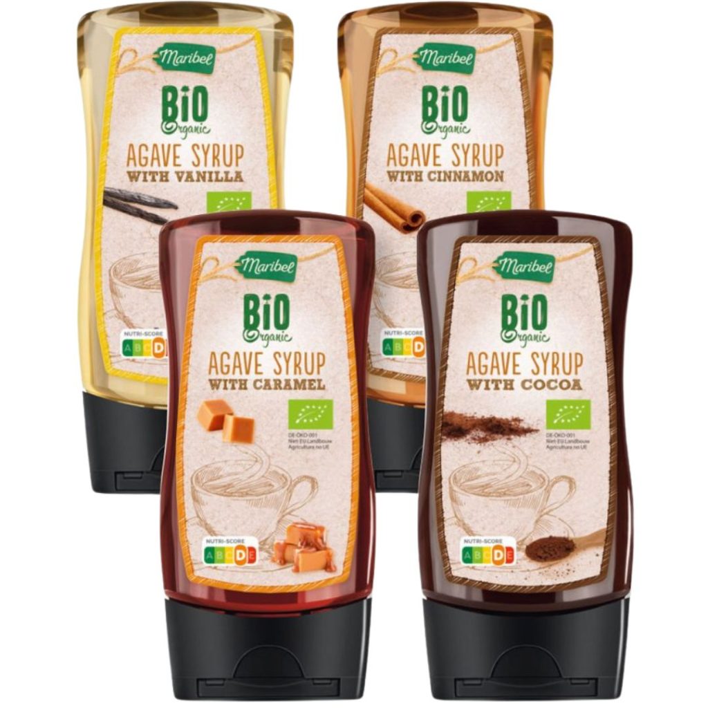 Lidl Maribel Bio Organic agave syrup vanilla cinnamon caramel cacao