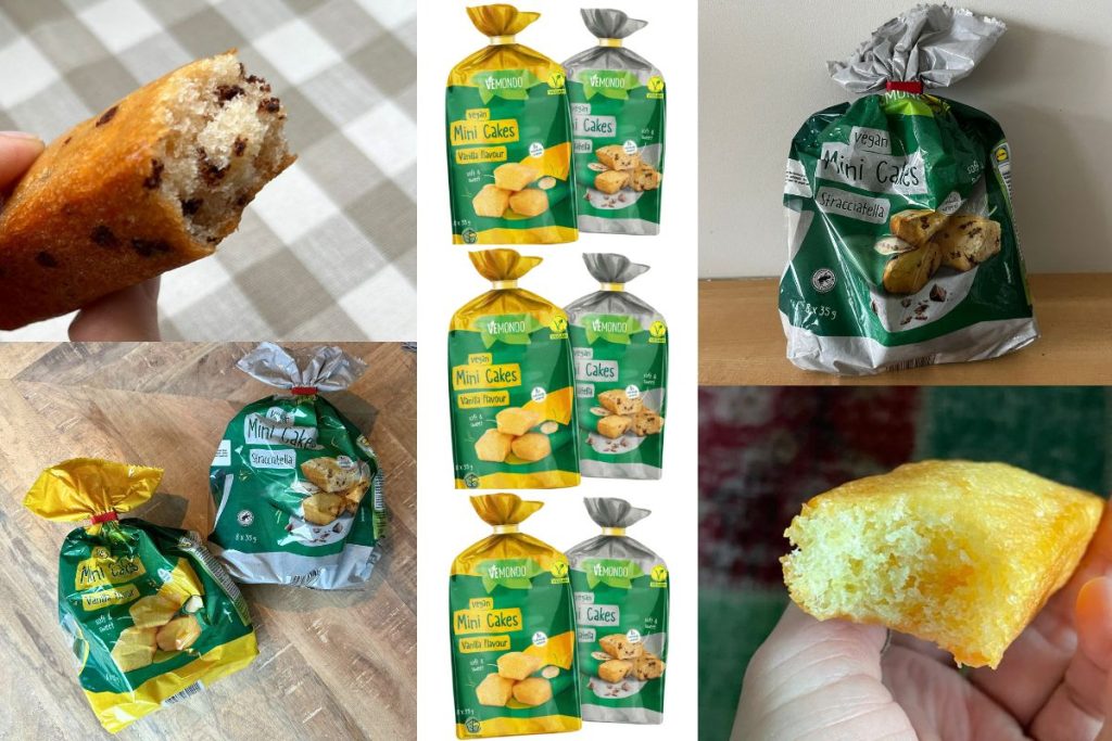 Review Lidl Vemondo Vegan mini cakes cakes stracciatella & vanilla