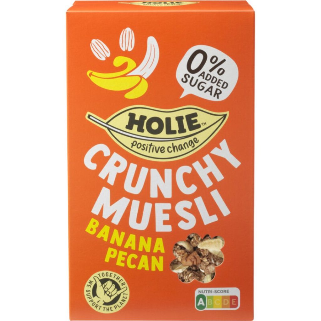 NIEUW Holie Crunchy muesli banana pecan