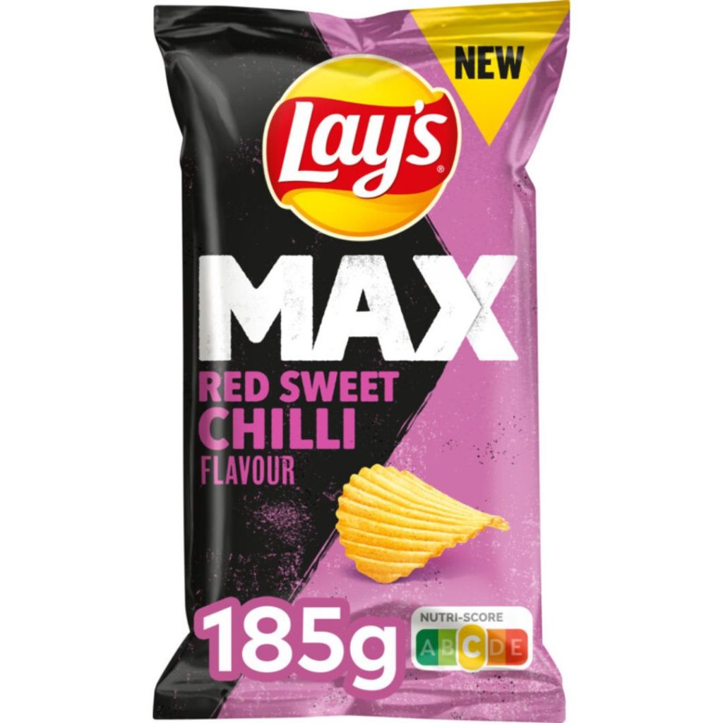 Lay's Max red sweet chili vegan chips