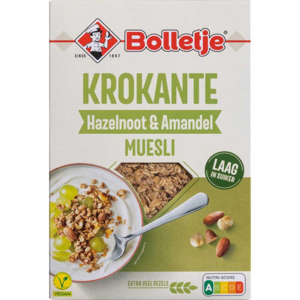 Bolletje Krokante ontbijtgranen hazelnoot amandel