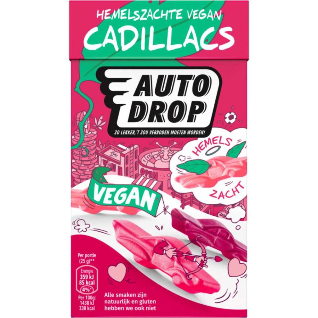 Autodrop hemelszachte vegan cadillacs