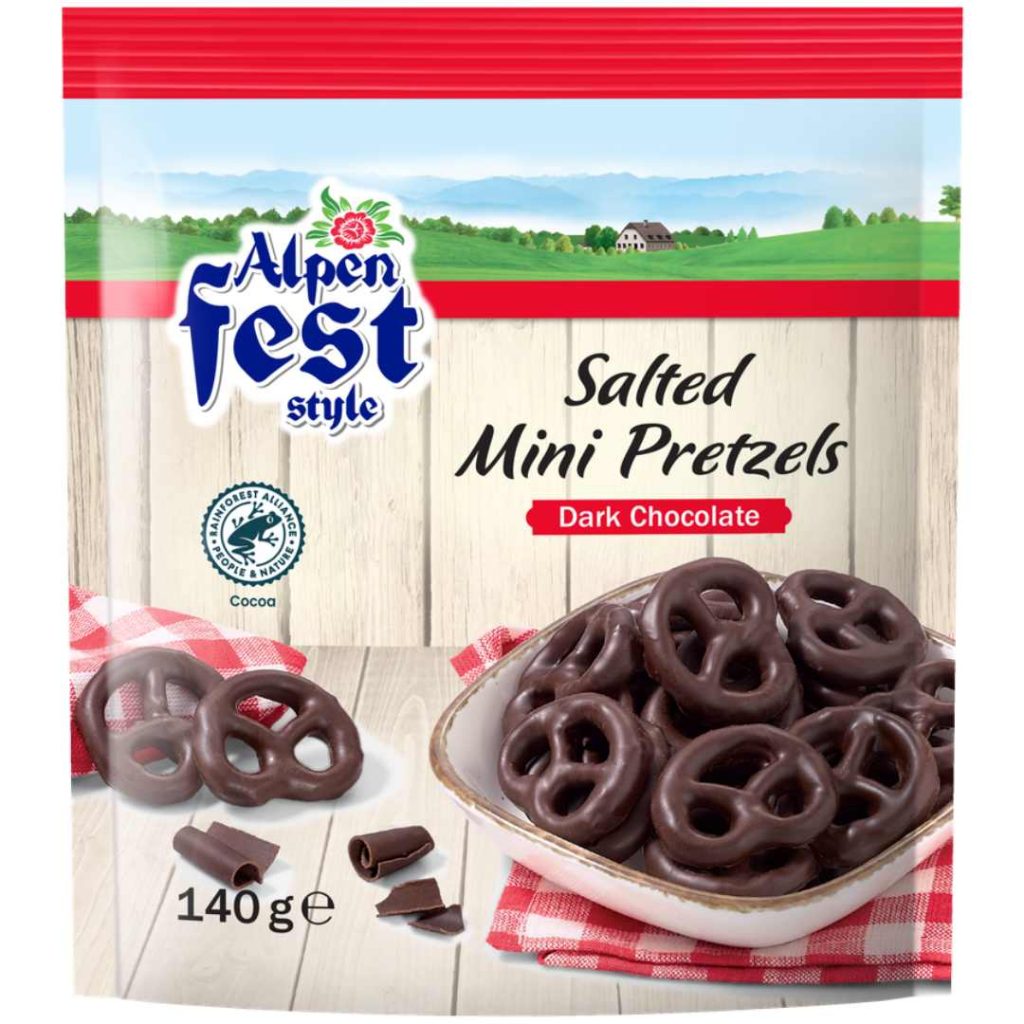 Lidl Chocoladepretzels puur