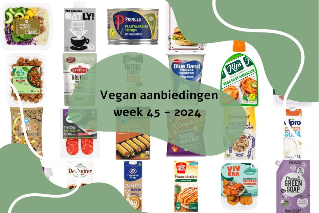 Vegan aanbiedingen week 45 - 2024