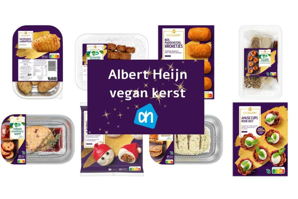 Vegan kerst producten Albert Heijn 2024