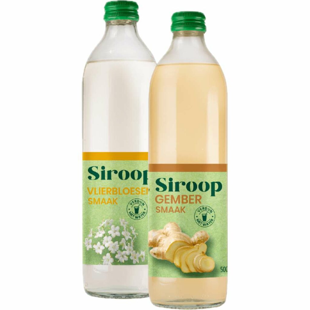 Aldi Rio d Oro Vlierbloesem- of gember- muntsiroop