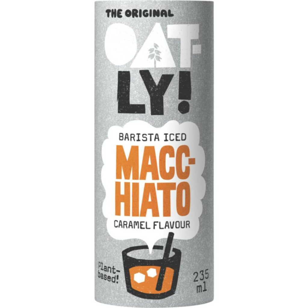 Oatly! barista iced macchiato caramel flavour
