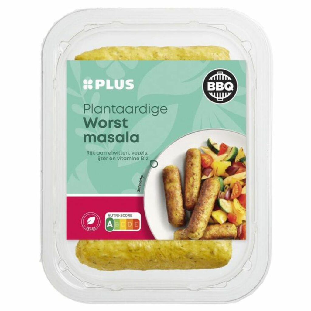 PLUS BBQ plantaardige worst masala