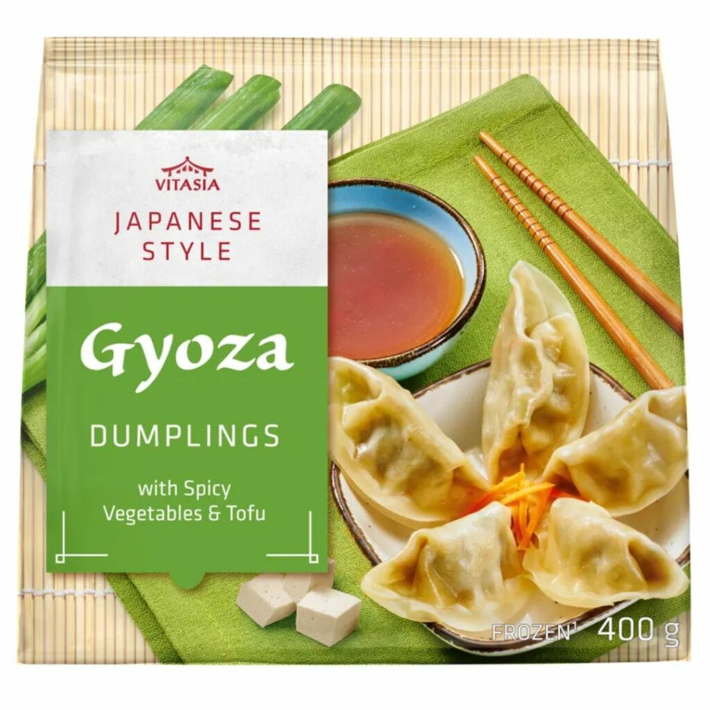 Lidl Vitasia Japanese style gyoza dumplings vegetables & tofu