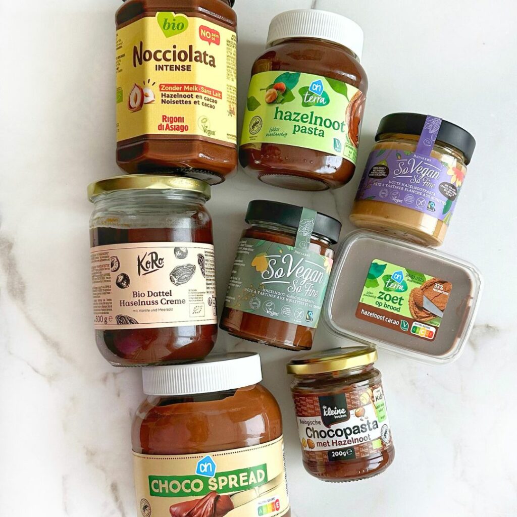 Getest alle vegan hazelnootpasta