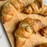 Vegan ham:kaas croissants