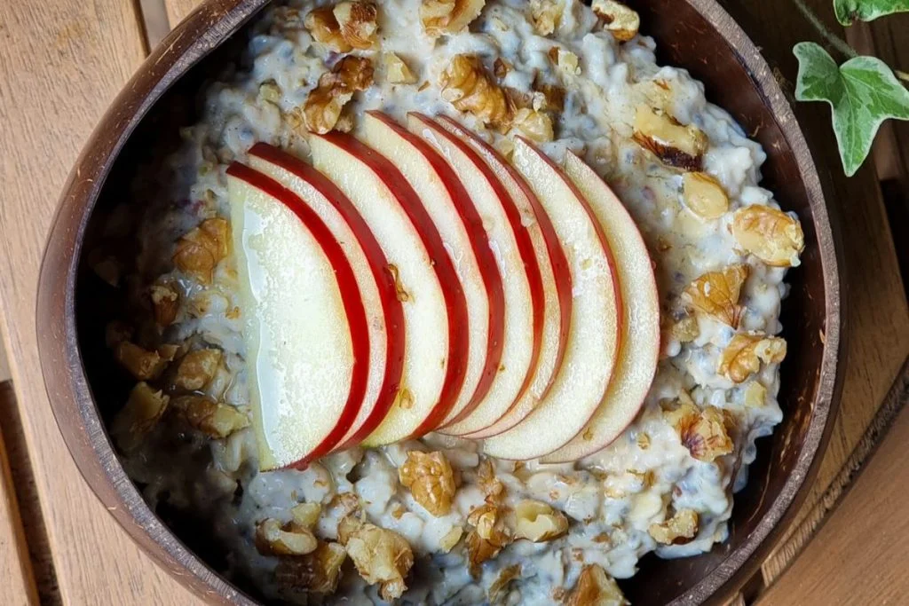 Vegan appeltaart havermout