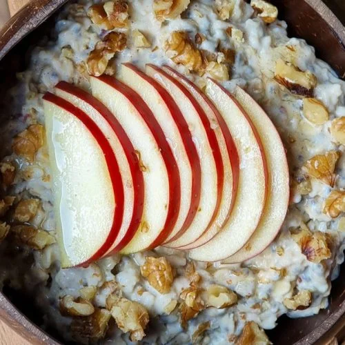 Vegan appeltaart havermout